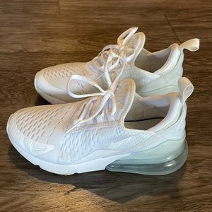 Nike air max 270s in white